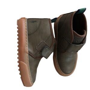 Polo Ralph Lauren army green brown boots toddler size 10 chett wyes